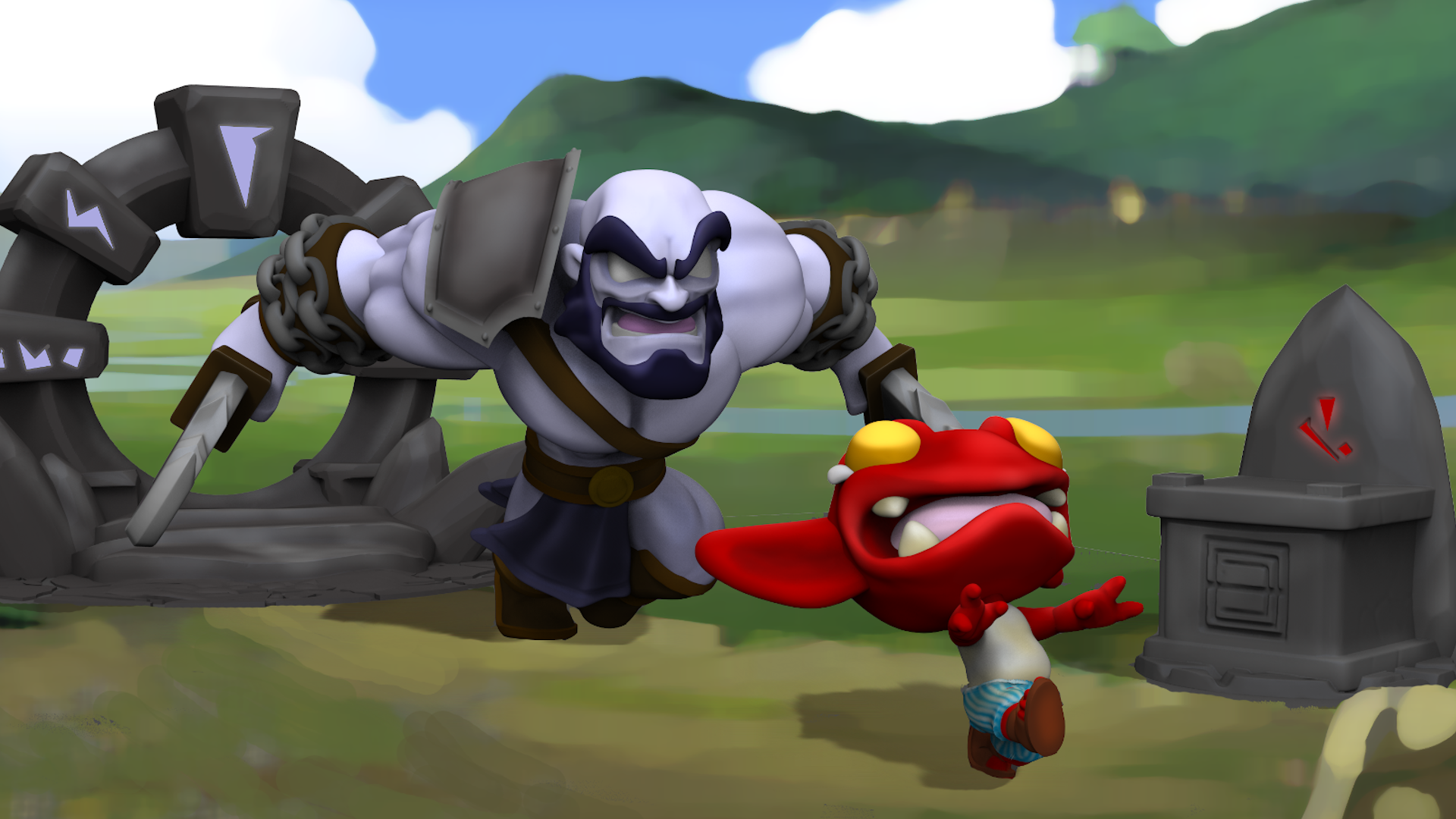 astrisan persigue a un goosie